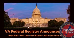 VA Federal Register Announcements